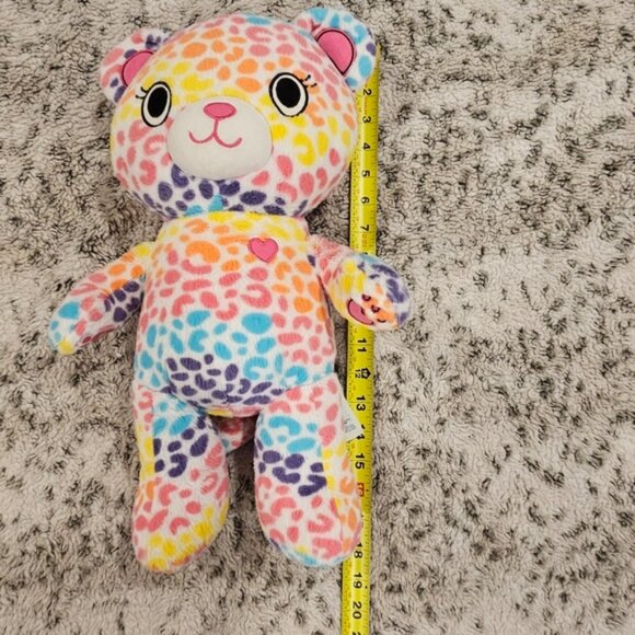 Free Shipping Build A Bear 17" Rainbow Leopard Print Plush Bear - Picture 7 of 8